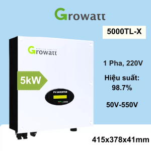 Inverter Growatt hòa lưới 5KW